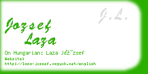 jozsef laza business card